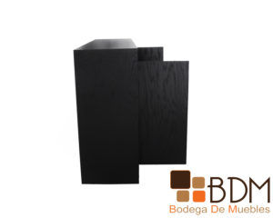 Bufetero color negro moderno con cajon en mdf