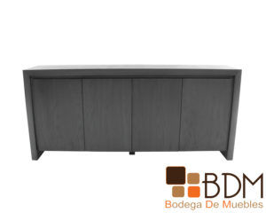 Bufetero moderno en mdf color gris