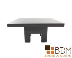 Mesa para comedor en mdf enchapado de encino color gris