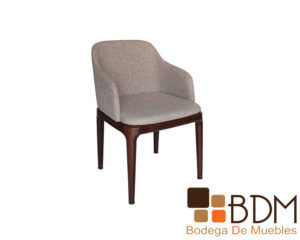 Sillon minimalista ocasional de lamina de acero y madera triplay