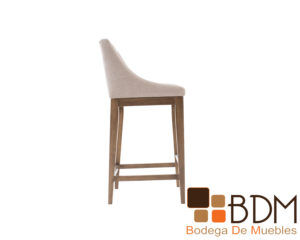 BANCO ALTO PARA BARRA - ESTERILLA - TAPIZADO TELA BEIGE — Champagne Home &  Deco