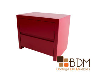 Buro en mdf moderno minimalista color rojo para recamara