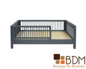 Base Cama Individual Infantil Segura con Rejas