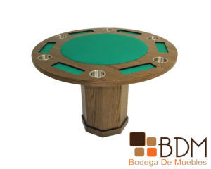 Mesa de Juego con base hexagonal kontempo poker 6