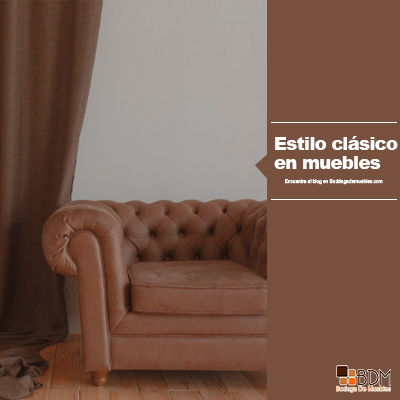 El mobiliario del estilo clásico tiene un diseño especifico para trasmitir la esencia ya que desde la elección son hechos con madera noble.