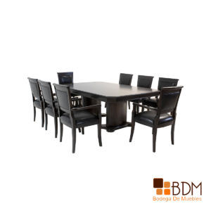 Comedor Color Nogal Minimalista en MDF con estilo moderno. Brinda comodidad a la hora de comer. Conoce más de nuestros productos.