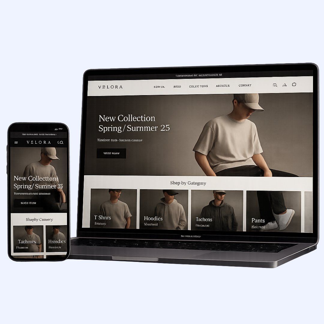 Shopify store mockup