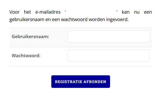 Complete registration