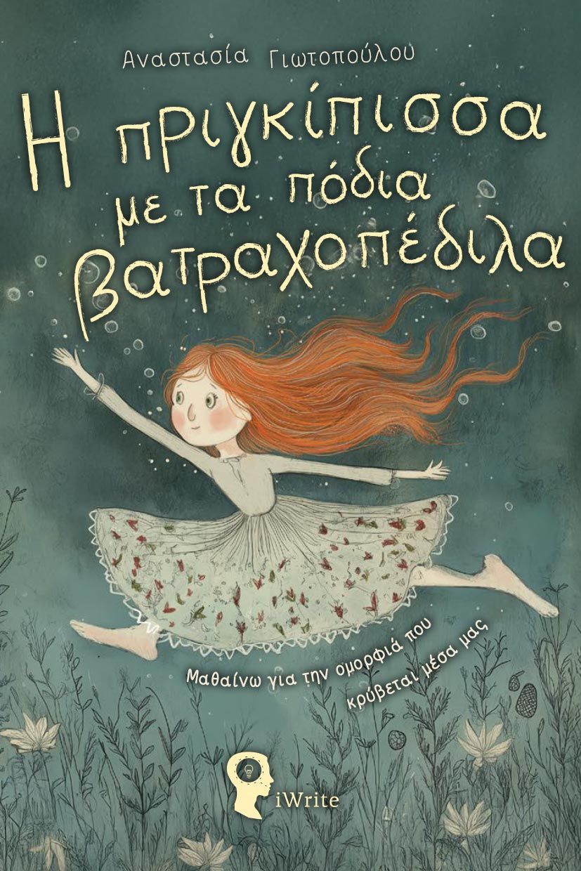 Η πριγκίπισσα με τα πόδια βατραχοπέδιλα, Μαθαίνω για την ομορφιά που κρύβεται μέσα μας, Αναστασία Γιωτοπούλου , Εκδόσεις iWrite, 2025