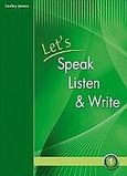 Let's Speak, Listen and Write 1: Student's Book, , Jones, Lesley, Grivas Publications, 2009