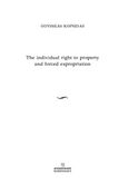 The individual right to property and forced expropriation, , Κοψιδάς, Οδυσσέας, Μπαρμπουνάκης Χ., 2023