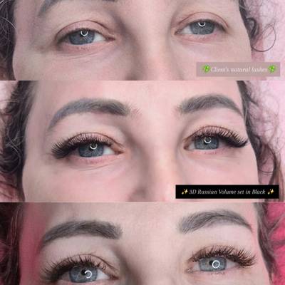 Natural Lashes v Midnight Glam Soft Volume Lash Set n v Kitten Lashes in brown