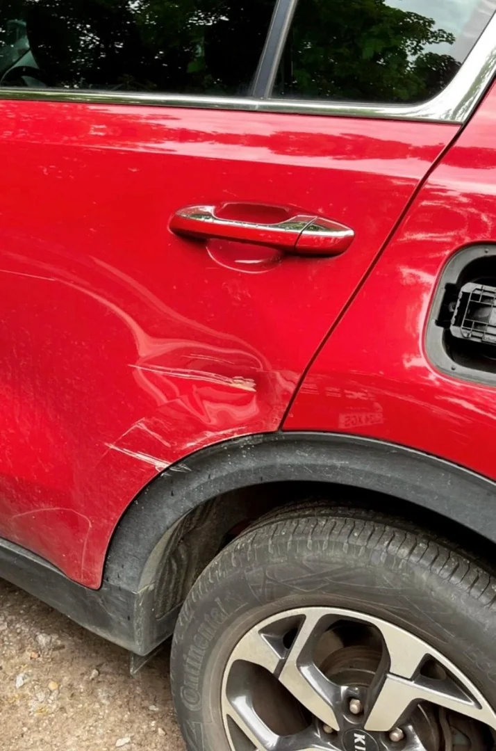 Rear quarter respray – Kia Sportage – before