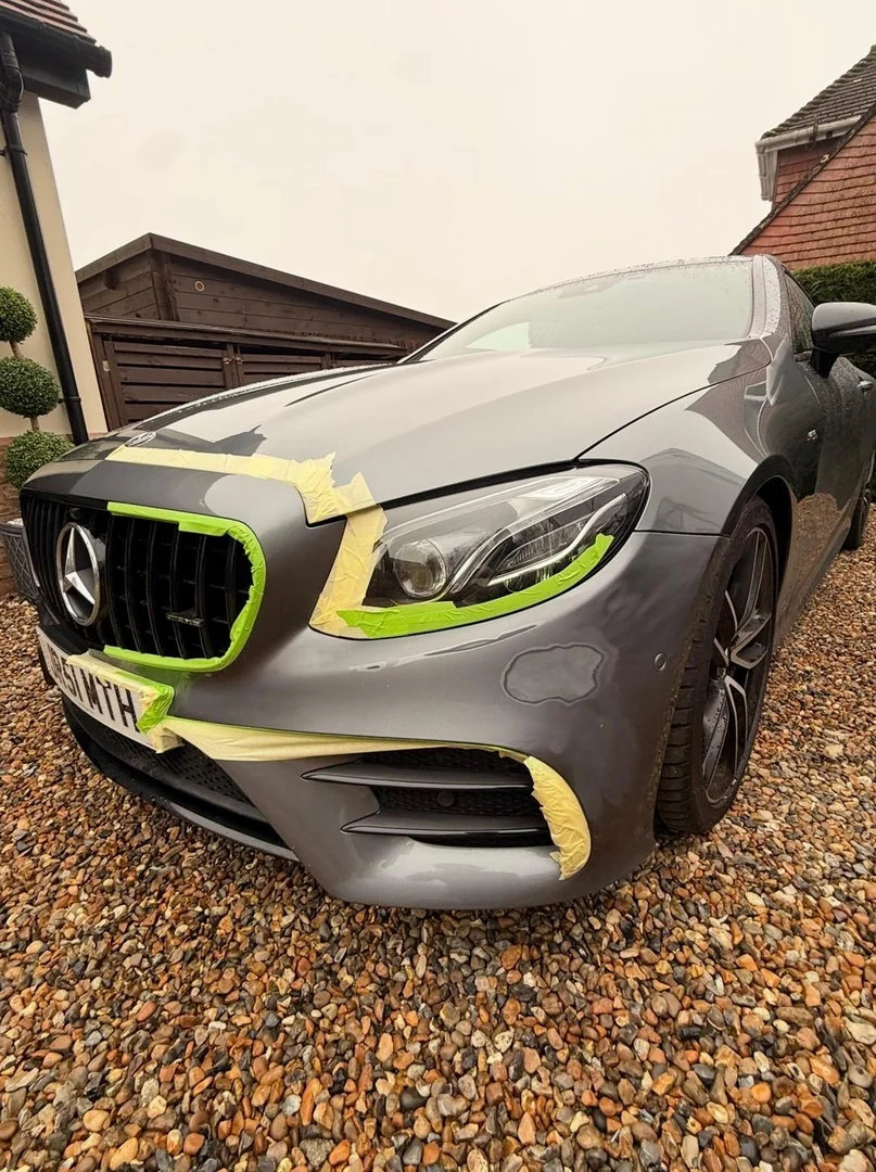 Front end respray – Mercedes E-Class – before