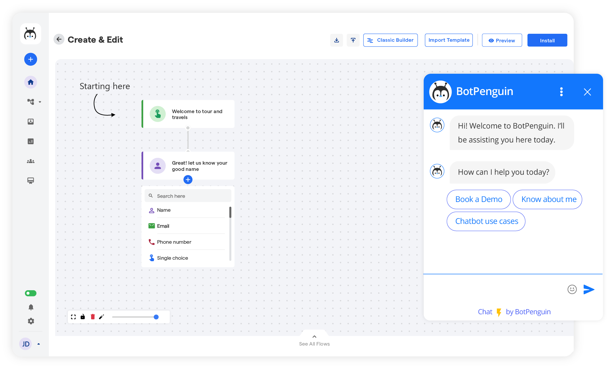 Design the Chatbot Flow