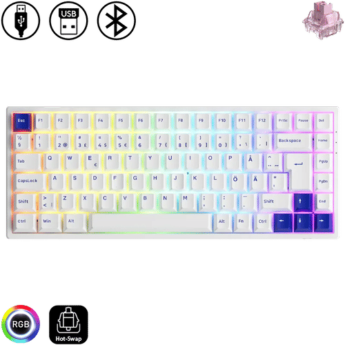 Akko 3084B Plus - Blue on White