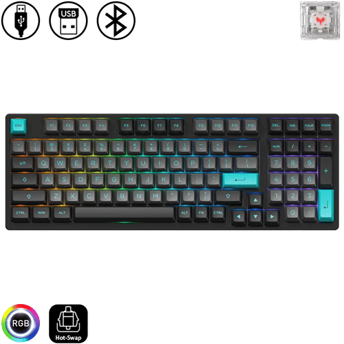 Akko 3098N - Black Cyan