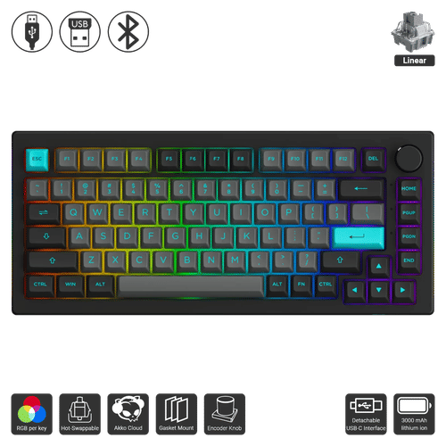 Akko 5075B Plus - Black Cyan