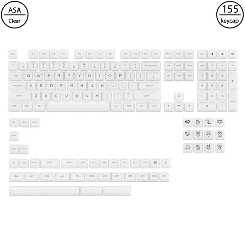 Akko Clear Transparent V2 - White