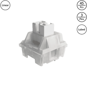 Akko CS Jelly White (Lubed, 45 pcs)