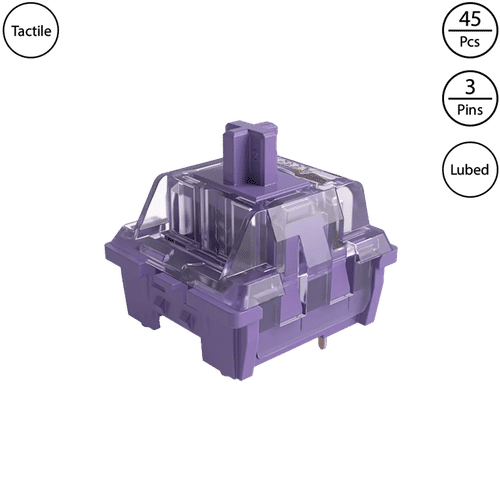 Akko CS Lavender Purple (Lubed, 45 pcs)