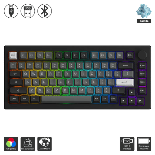 Akko 5075B Black & Silver