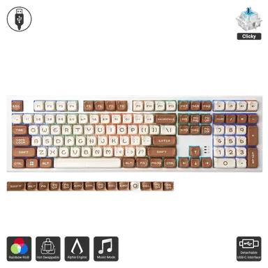 Alpha Series One x Akko Mocha Bear