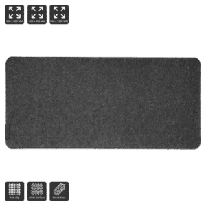 Alpha Solid - Premium Deskmat Graphite