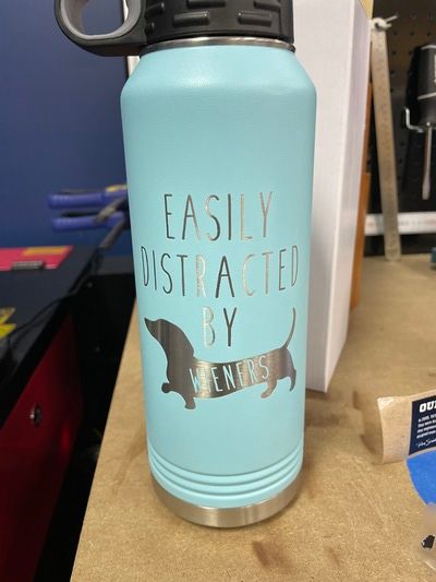 Custom Laser Etched 32oz Water Bottle