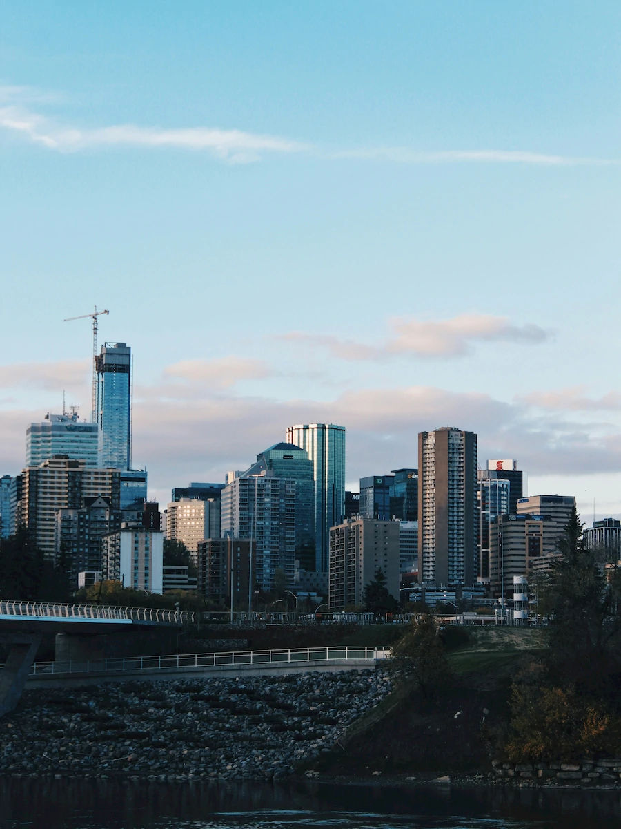 Edmonton city skyline