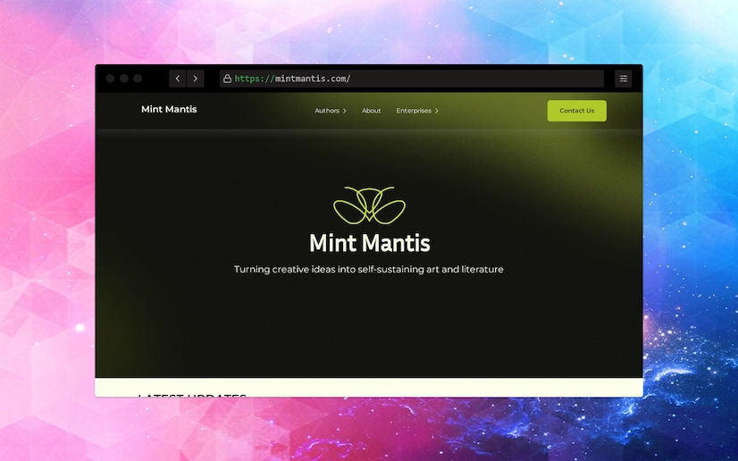 Mint Mantis - J.A Web Design