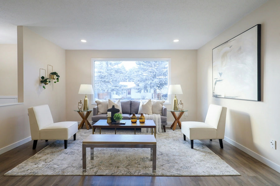 Interior of an Edmonton home
