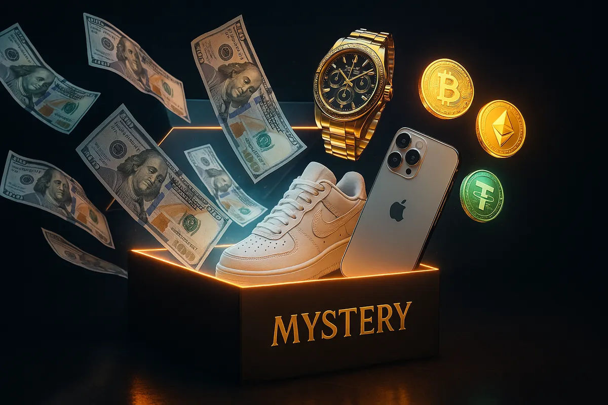 Comparison of logos from top mystery box sites that are alternatives to Hypedrop