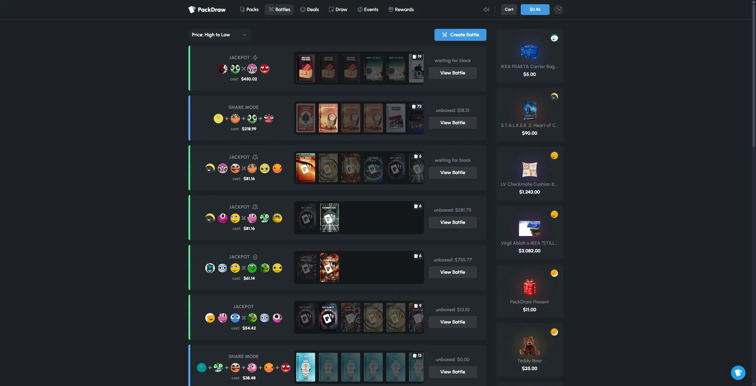 PackDraw - Platform Interface