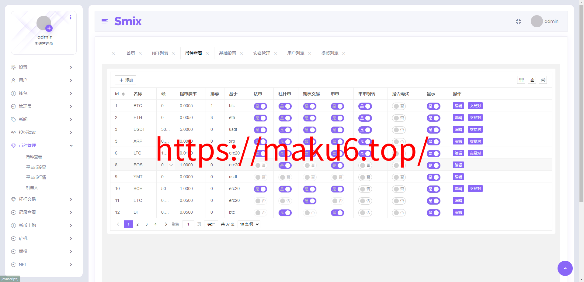 二开八国多语言交易所/币币/合约/期权/NFT/BTC/ETH/理财/申购/锁仓挖矿/跟单/借贷/平台币/机器人