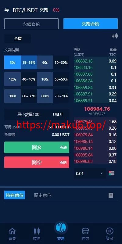海外多语言交易所系统/永续合约交割合约/K线控制/质押理财/纯源码