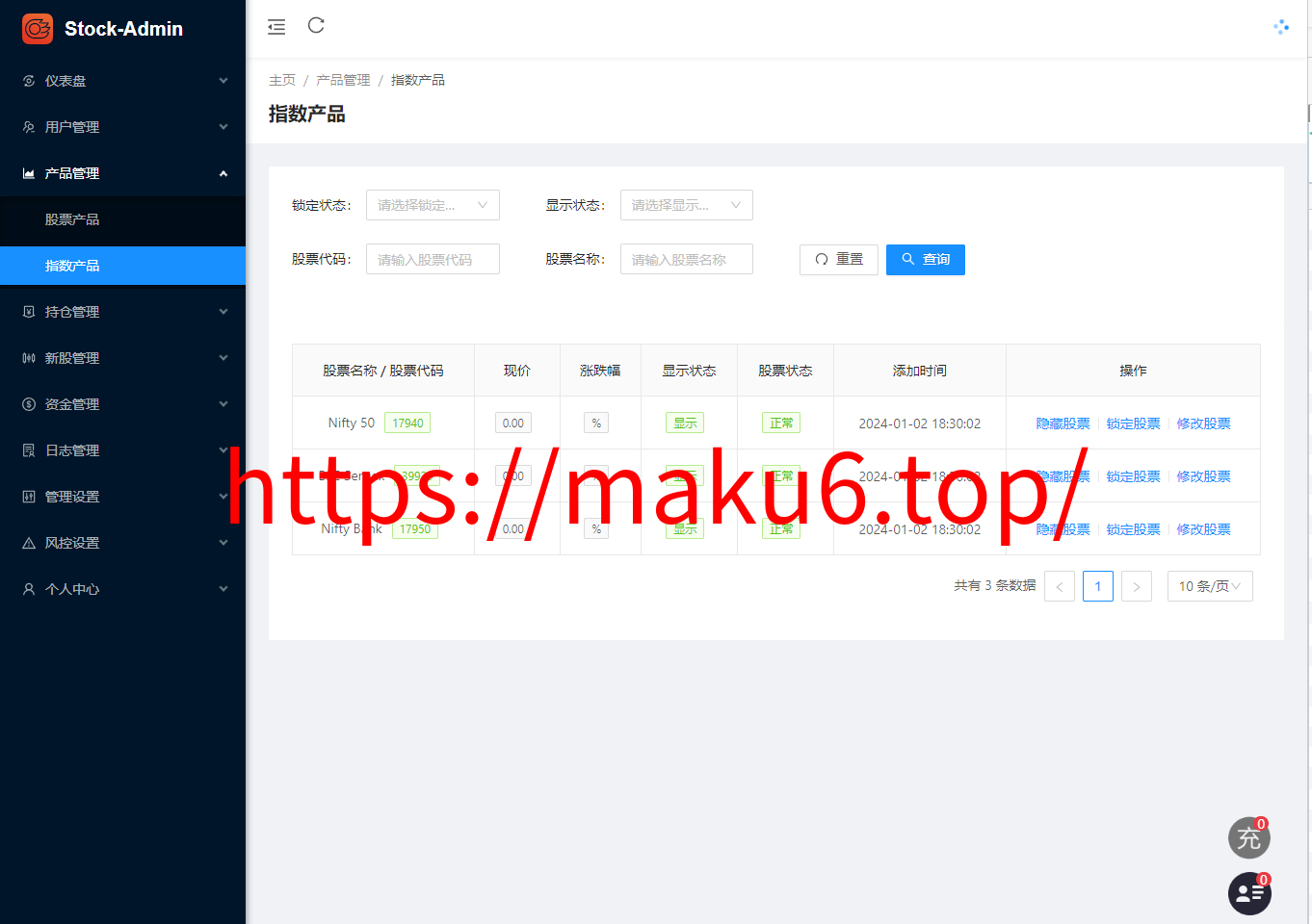 全新二开印度股票全开源版本