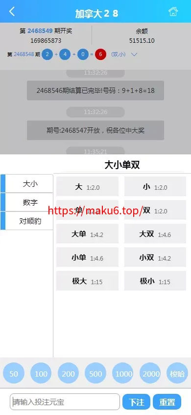 【幸运加拿大2.8】带登录验证二级
