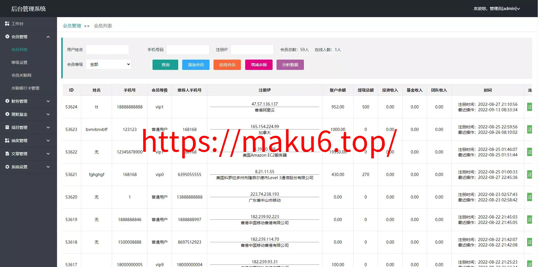 【双语言理财系统】海外产品投资系统+项目投资源码