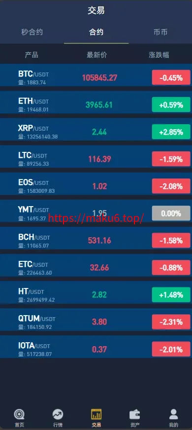 【Crypto多语言交易所】前端uniapp纯源码+秒合约交易+合约交易+期权交易+币币交易+杠杆交易+挖矿锁仓+新币申购+NFT盲盒+双币理财