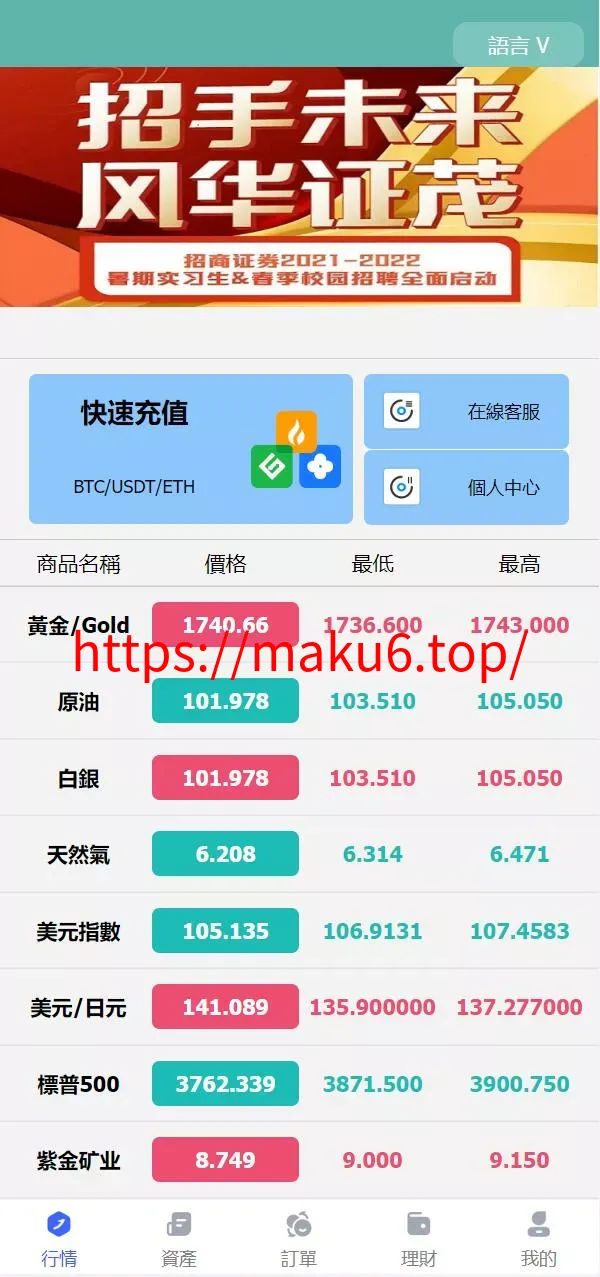 全新优化版八国语言微盘系统/外汇微交易系统+投资理财源码