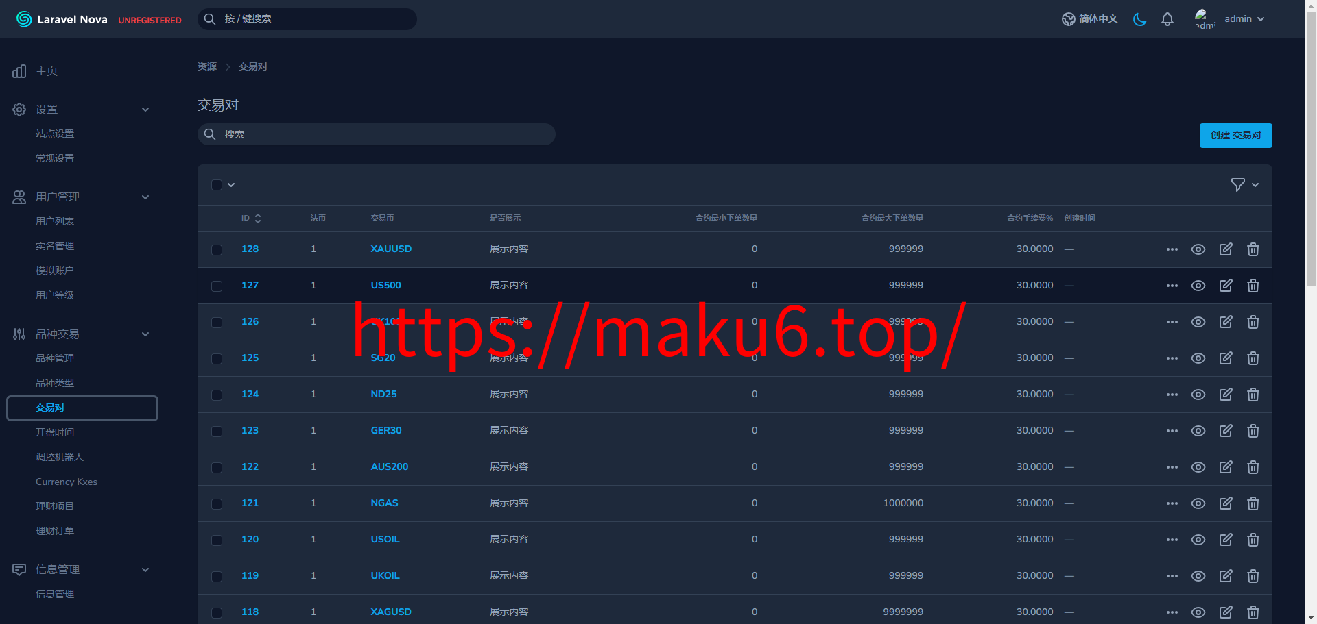 fx7/st5全新二开综合虚拟币外汇交易所开源代码