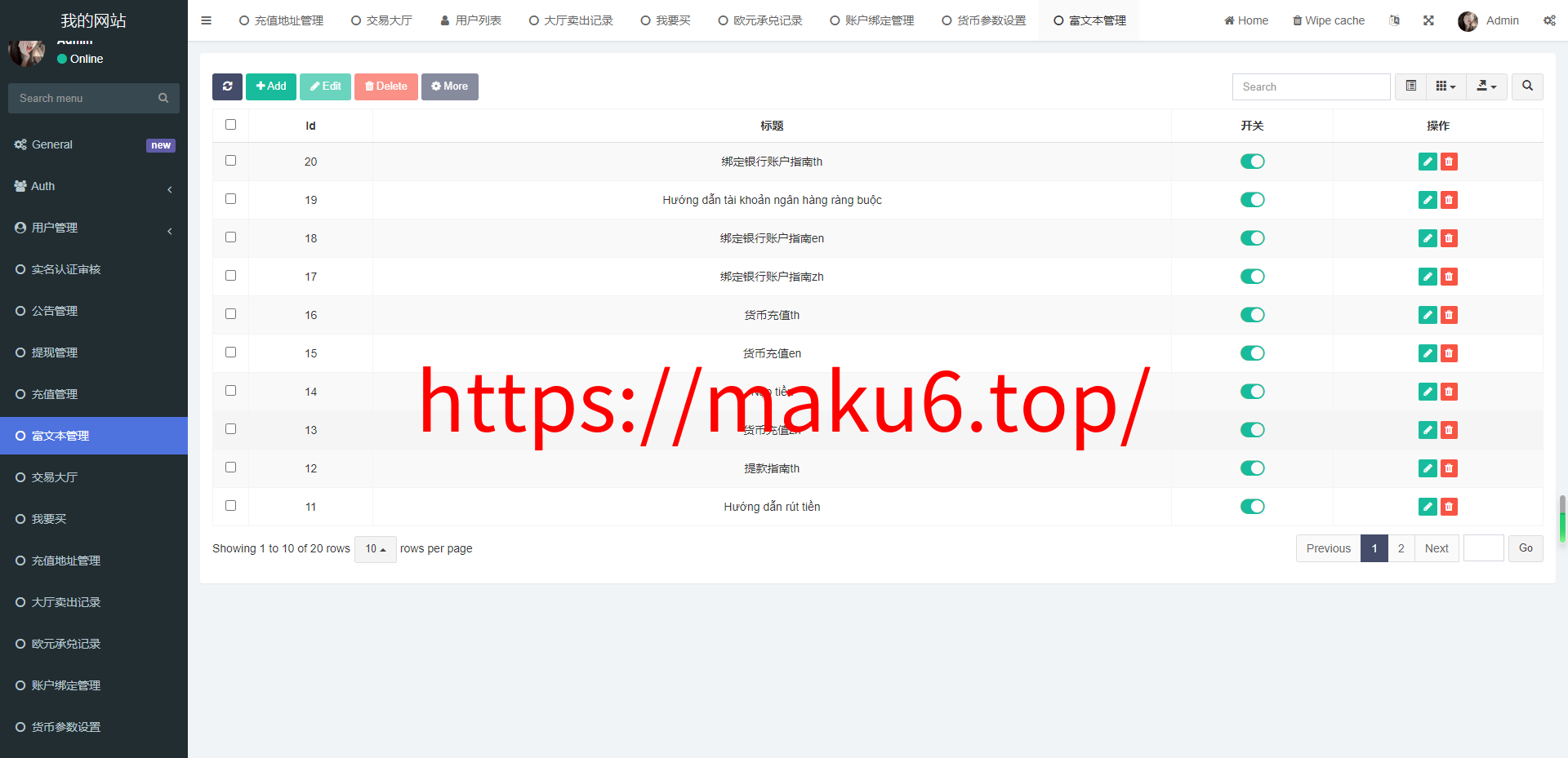 多语言虚拟币外汇OTC承兑系统源码开源+前端UNIAPP+后端fastadmin框架+后门已清理