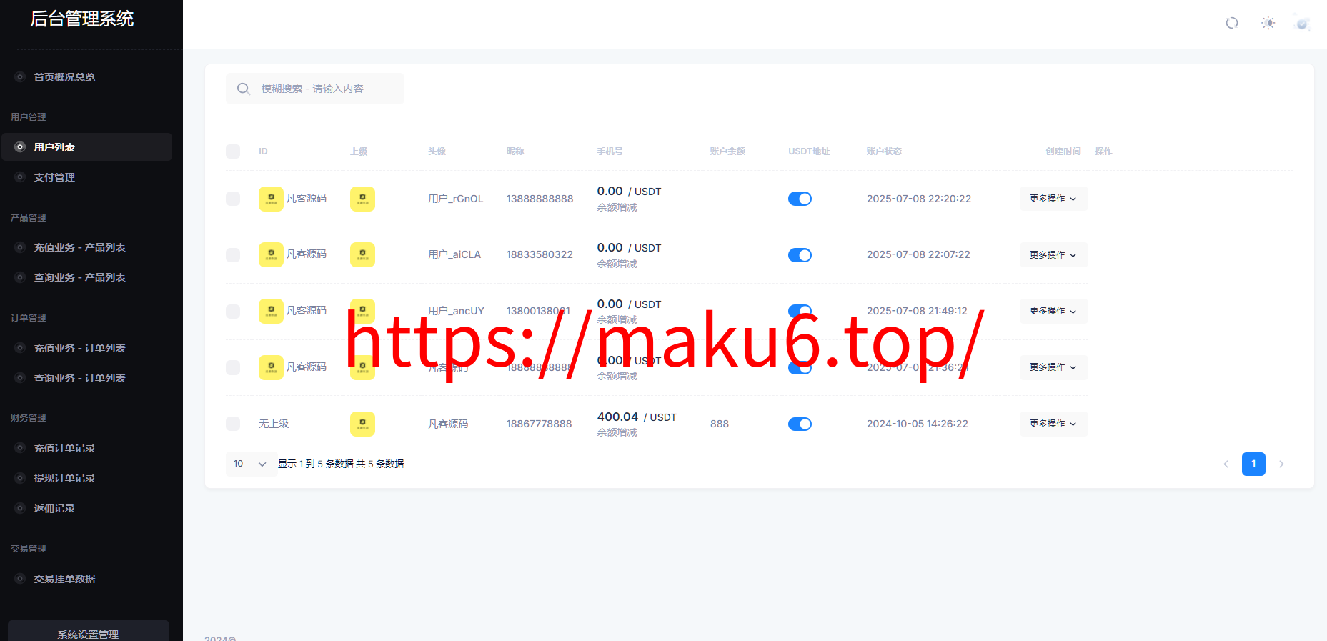图片[13]-USDT充值生活权益数字发卡CPS推客联盟话费充值会员卡券点餐饮油卡小丽特惠美惠生活-凡客源码