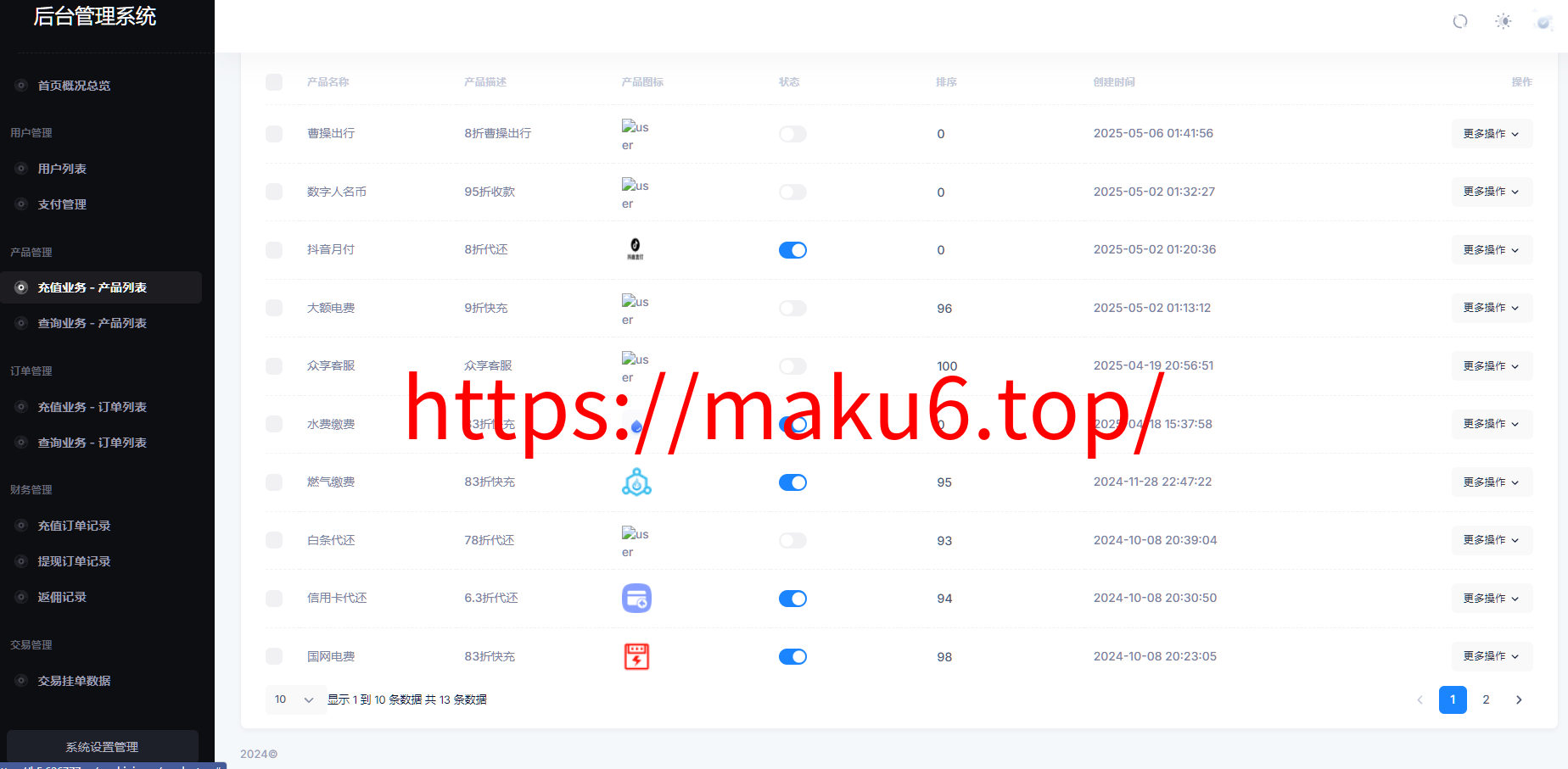 图片[14]-USDT充值生活权益数字发卡CPS推客联盟话费充值会员卡券点餐饮油卡小丽特惠美惠生活-凡客源码