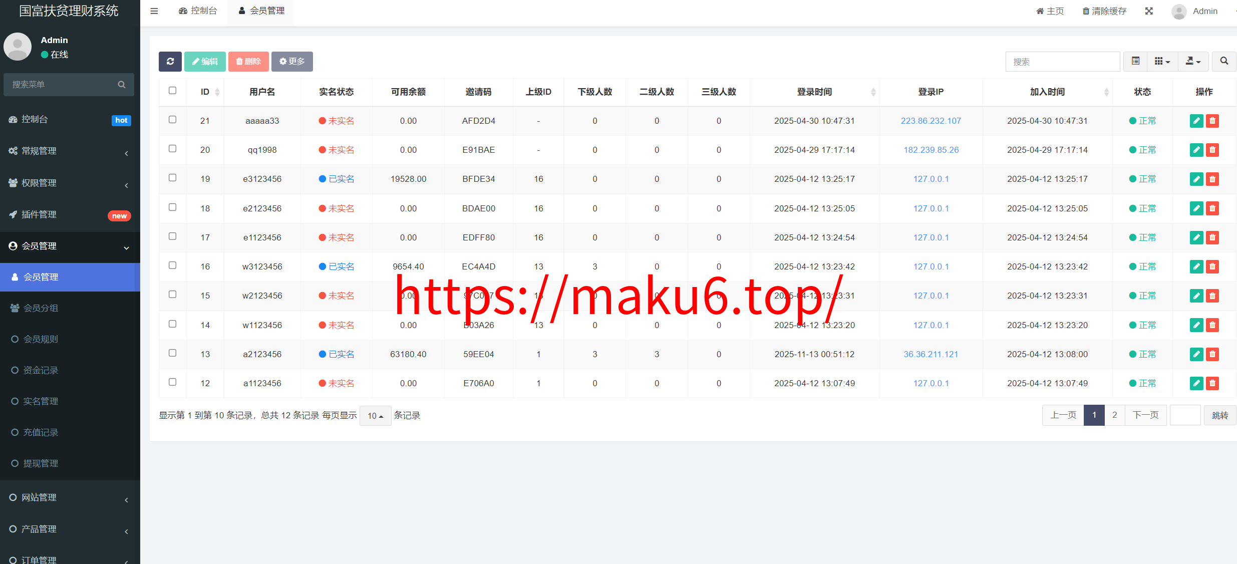 图片[5]-thinkphp框架系统乡村振兴生态保护扶贫基金理财系统全开源-凡客源码