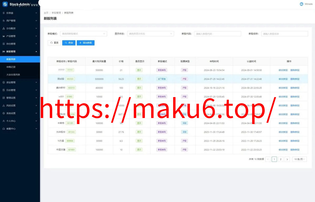 图片[9]-华兴证券源码A股系统/Java后端+前端VUE股票源码/新股申购/大宗交易/股票交易系统-凡客源码