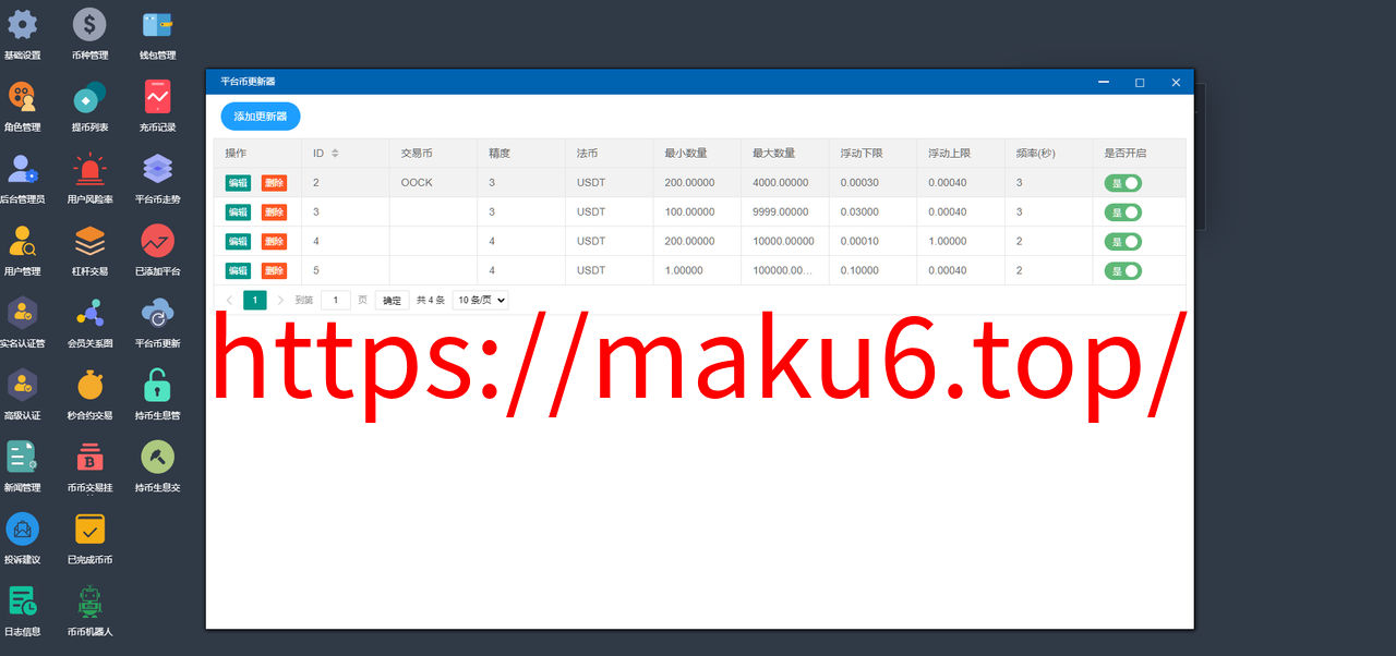 图片[22]-多语言交易所/后台预生成K线/质押生息/IEO认购/币币合约交易/杠杆-凡客源码