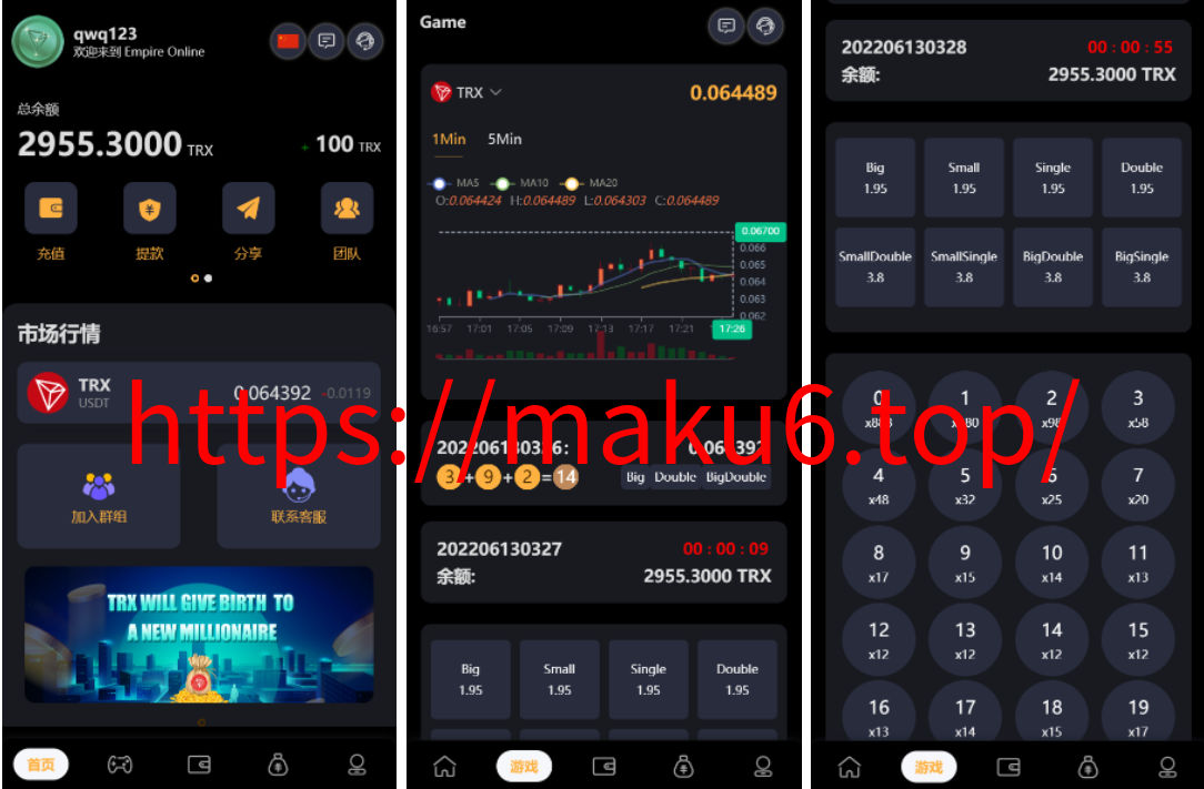 图片[2]-多语言区块链trx/usdt投注竞猜游戏/区块链游戏/充值自动到账/手动自动开奖-凡客源码