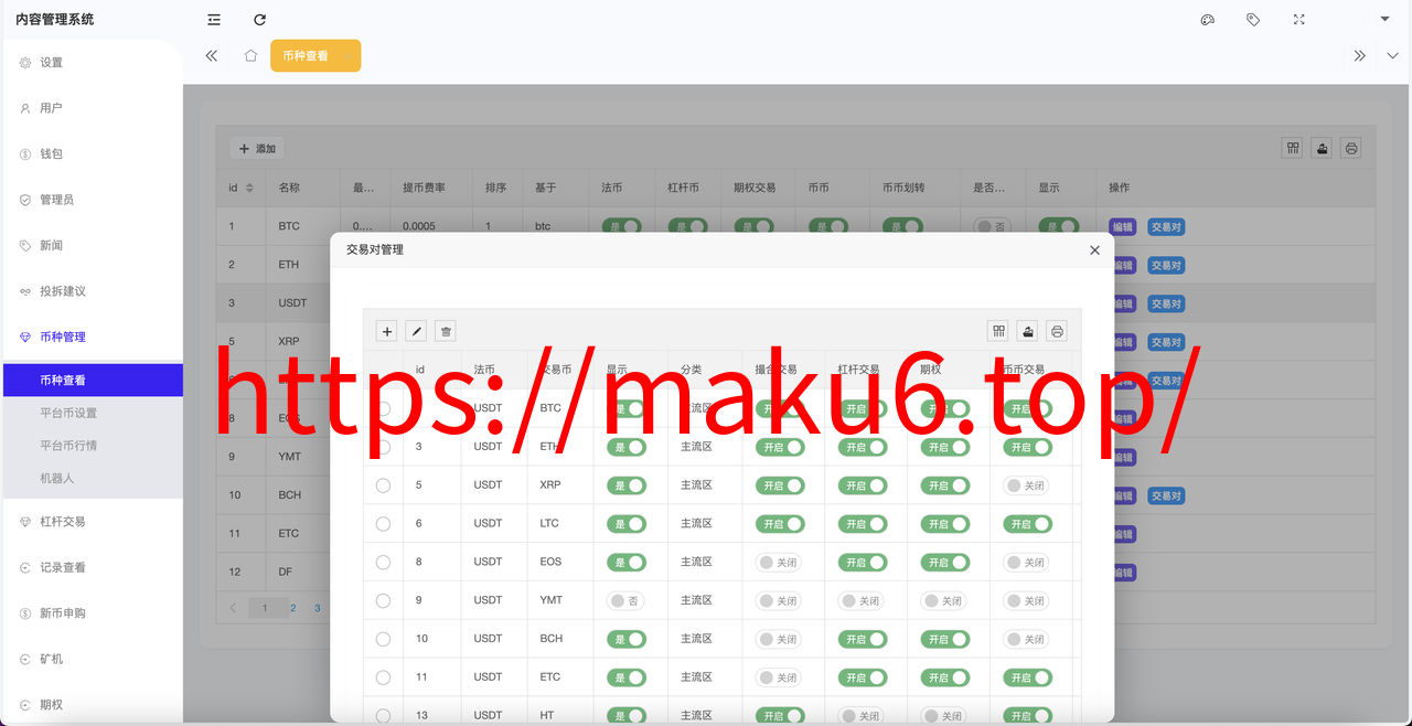 图片[3]-多语言交易所035/合约交易+期权交易+币币交易+合约交易跟单+锁仓挖矿+IEO申购+NFT盲盒+双币理财+平台币发行+平台币行情控制+机器人/pc端wap端uniapp纯源码+后端PHP-凡客源码